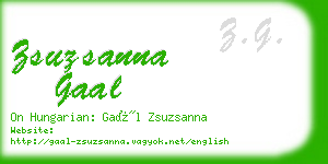 zsuzsanna gaal business card